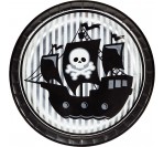 Pirate Party 9" Foil Plates (8pcs/pkt)